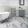 Marble Deluxe White Tile Luxury Click Vinyl Flooring 6mm