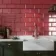 Metro Bevelled Victorian Burgundy Gloss Ceramic Wall Tile
