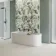 Seven Green Floral Decor Matt Ceramic Wall Tile