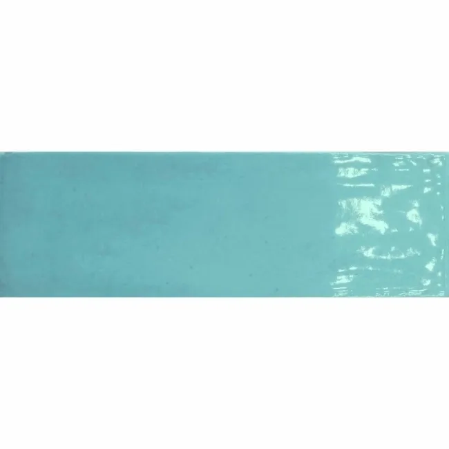 Victorian Style Aquamarine Gloss Porcelain Wall Tile