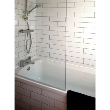 Linear White Gloss Wall Tiles Customer Project