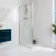Galaxy Arctic White Stone Effect Semi Polished Porcelain Wall and Floor Tile