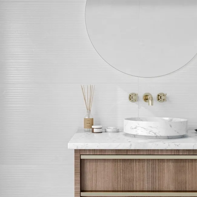 Precious Grey Linea Decor Onyx Marble Effect Matt Porcelain Tile