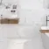 Carrara White Gloss Marble Effect Rectified Vitrified Ceramic Floor Tile