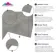 Concrete Effect Grey Tile Luxury Click Vinyl Flooring 5mm
