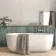 Ponto White Stone Effect Gloss Ceramic Wall Tile