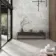 Electra Light Grey Crystal Marble Effect Matt Porcelain Tile
