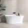 Flakestone Cream Concrete Effect Matt Porcelain Wall and Floor Tile