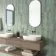 Ponto Green Stone Effect Gloss Ceramic Wall Tile
