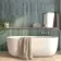 Ponto Blue Stone Effect Gloss Ceramic Wall Tile