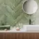 Zellige Sage Green Gloss Porcelain Tile