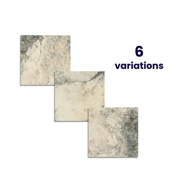 Modern Travertine Effect Beige Matt Large Porcelain Floor Tile