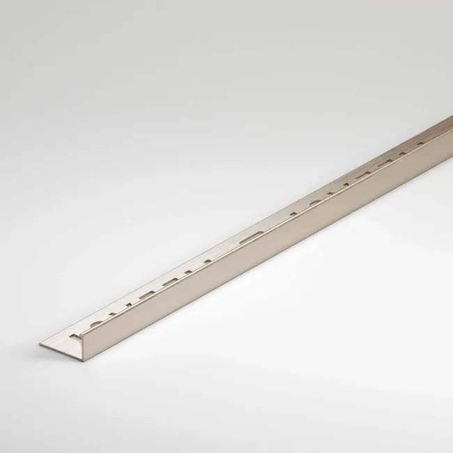 10mm Brushed Chrome Square Edge Metal Trim