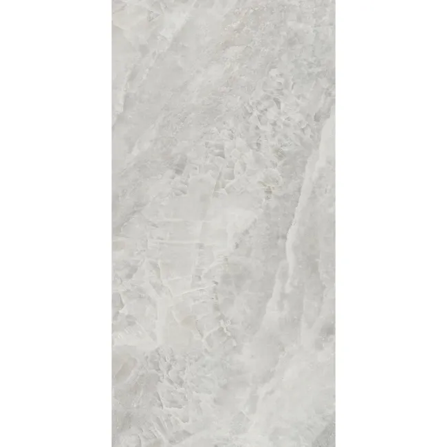 Electra Light Grey Crystal Marble Effect Polished Porcelain Tile