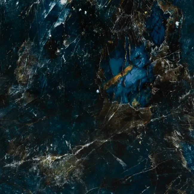 Sky Blue Marble Effect Polished Porcelain Floor Tile