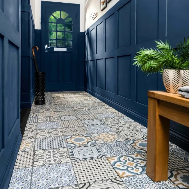 Windsor Multi Patterned Matt Porcelain Wall and Floor Tile