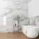 Fenndi Silver Marble Effect Polished Porcelain Tile