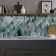 Raindrop Green Glass Mosaic 300x300