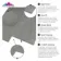 Runa Harbour Grey Tile Luxury Click Vinyl Flooring 5mm