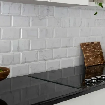 Metro Stone Effect Marble Wall Metro Tiles