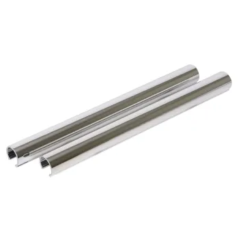 Silver Plastic Pipe Covers - Pack Of 2