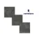 Ares Black Cement Effect Matt Large Porcelain Floor Tile