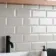 Metro Retro Bevelled Mint Green Gloss Wall Tile