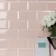 Metro Retro Bevelled Rose Pink Gloss Wall Tile