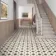 Star Black Patterned Matt Ceramic Floor Tile