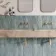 Zellige Ocean Blue Diamond Decor Gloss Porcelain Tile