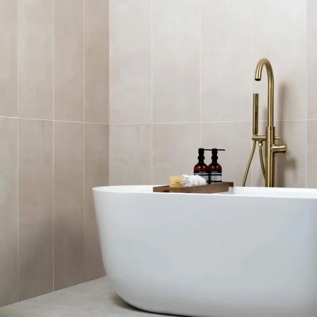 Bercy Sand Concrete Effect Matt Ceramic Wall Tile