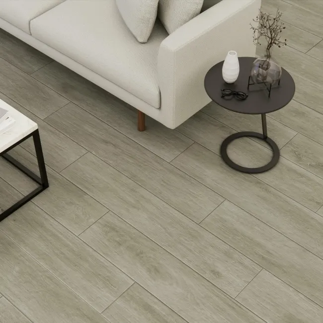 Trunk Grey Oak Wood Effect Anti Slip Porcelain Floor Tile
