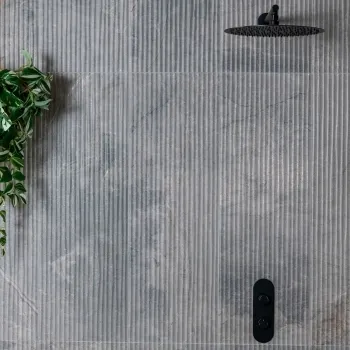 Tuscan Greige Embossed Decor Stone Effect Matt Ceramic Wall Tile