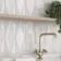 Zellige Antique White Diamond Decor Gloss Porcelain Tile