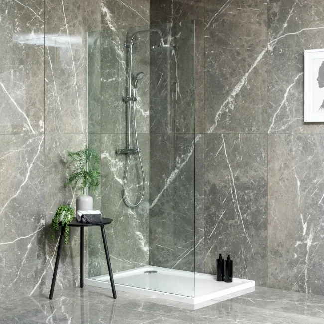 Blu Del Belgio Clay Polished Marble Effect Porcelain Tile