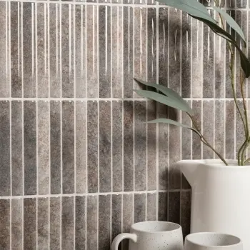 Rubik Greige Kit Kat Effect Gloss Ceramic Wall Tile