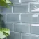 Metro Retro Bevelled Pale Blue Gloss Wall Tile