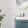 Augusta White Slate Effect Matt Porcelain Wall and Floor Tile