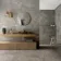 Roca Marais Dark Grey Marble Effect Matt Large Porcelain Tile