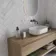 Style Smoke Light Grey Brick Effect Gloss Ceramic Wall Tile