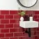 Metro Bevelled Victorian Burgundy Gloss Ceramic Wall Tile