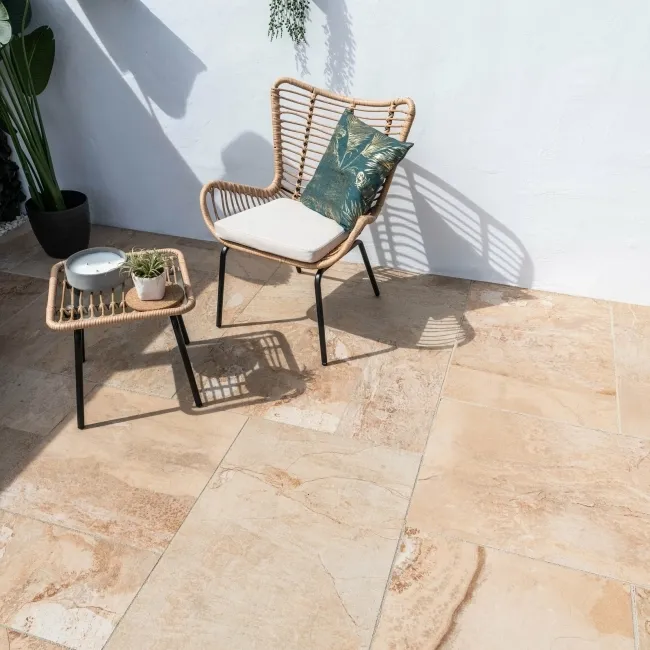 Basalto Beige Modular Outdoor Slab Tile