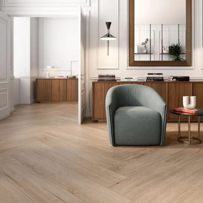 Madeira XL Natural Oak Wood Effect Matt Porcelain Floor Tile