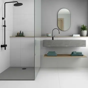 Lifefull Snow White Anti Slip Porcelain Wall and Floor Tile