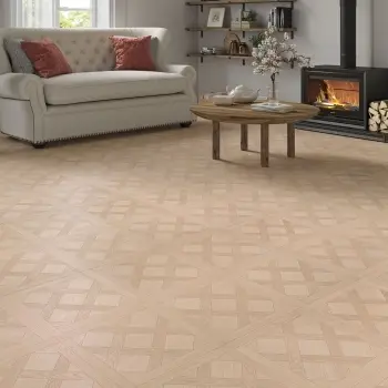 Clovelly Light Oak Parquet Pattern Effect Laminate Flooring 12mm