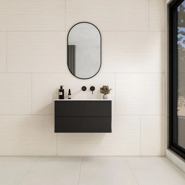 Everlast White Matrix Decor Concrete Effect Matt Porcelain Tile