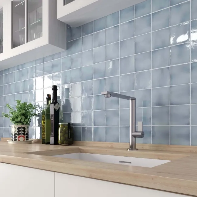 Manacor Blue Moon 100x100mm Wall Tile