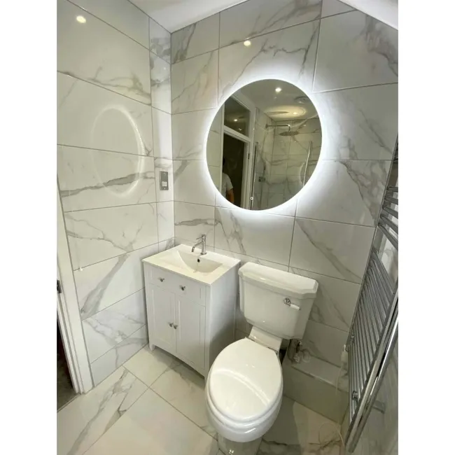 Place White Marble Effect Wall Tile