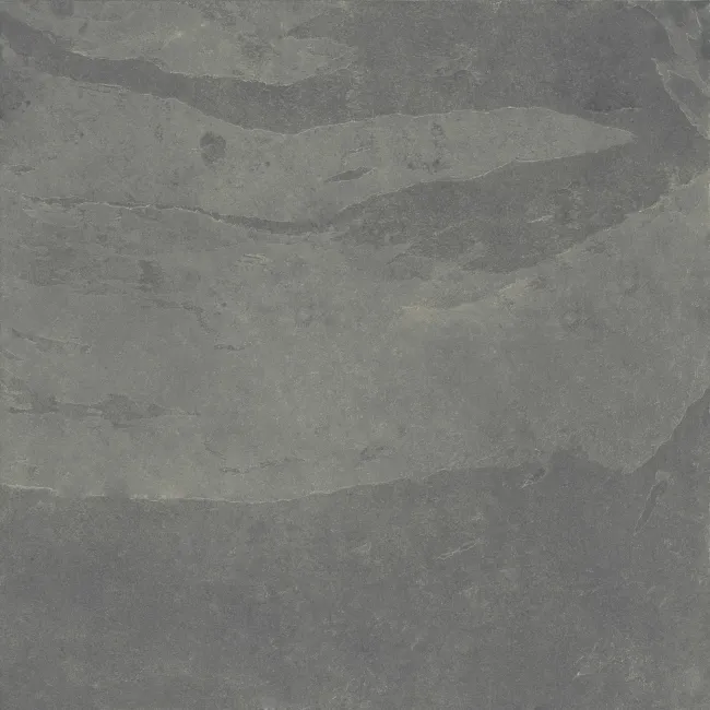 Mustang Light Grey Slate Effect Matt Porcelain Floor Tile