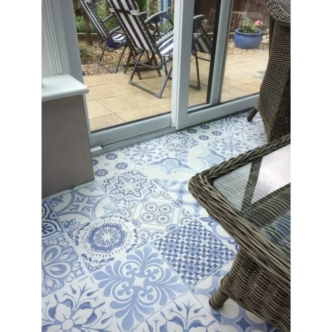 Skyros Delft Blue Wall and Floor Tiles